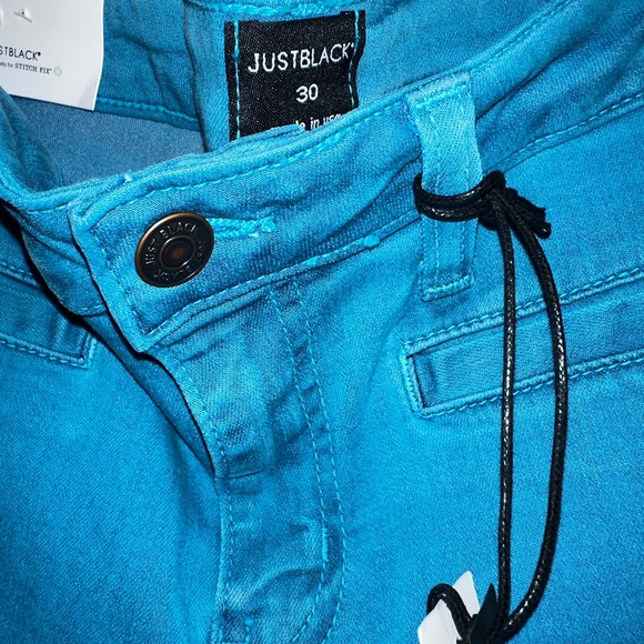 Just Black NWT teal super skinny jeans - Picture 2 of 3
